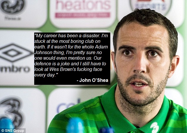 John O’Shea reduced to tears at Sunderland Q&A