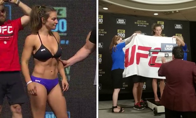 Video) Remembering the time Meisha Tate Had To Strip Naked To Make The Weight for UFC202 😍