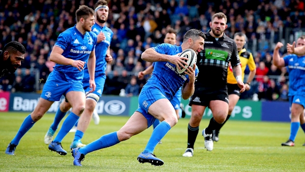 Glasgow reclaim top spot after five-try win over Leinster