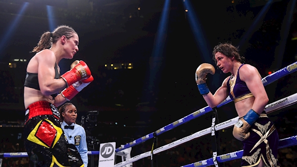 Katie Taylor becomes undisputed lightweight champion after all-action classic against Delfine Persoon