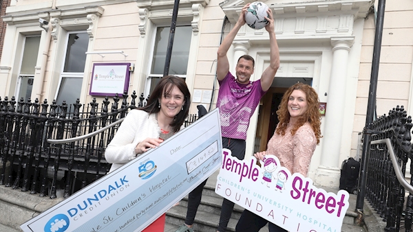 Dundalk's third kit initiative raises €7k for Temple Street Hospital