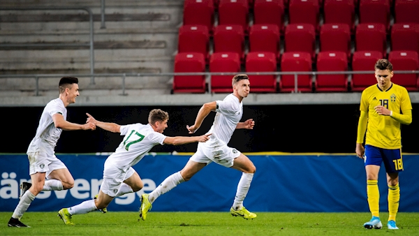 See the goals that put Ireland's U21s top of their European qualifying group