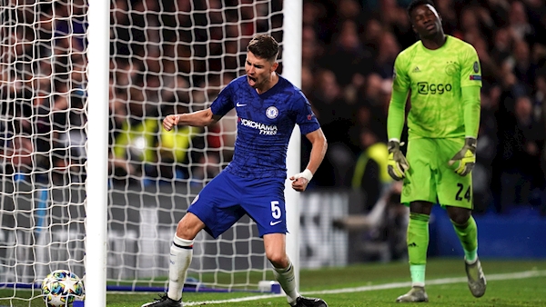 VAR rules out Chelsea winner in eight-goal thriller against nine-man Ajax