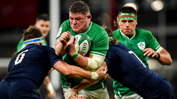 Captain Sexton's try the difference as Ireland hang on against Scotland