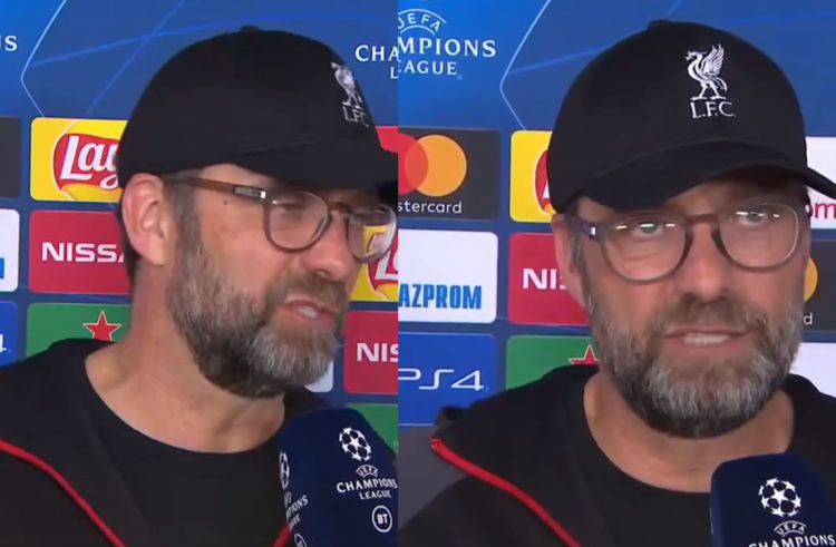 WATCH Jurgen Klopp Fires Shots In Post Match Interview Welcome To Anfield It S Not Over Yet