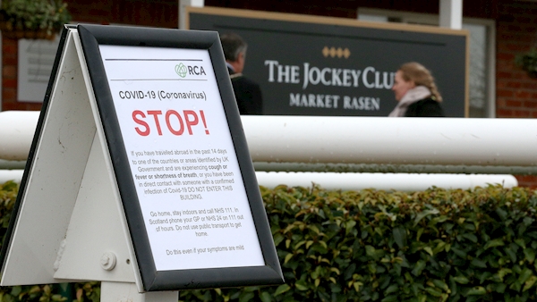 British horse racing to go behind closed doors until end of March
