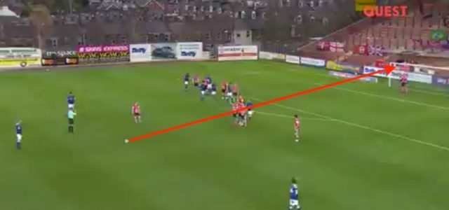 WATCH: Oldham Athletic Player Scores Sweetest Sounding Thunderbastard Ever