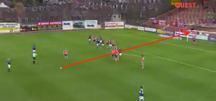 WATCH: Oldham Athletic Player Scores Sweetest Sounding Thunderbastard Ever