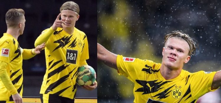 WATCH: Erling Haaland Bags Four For Dortmund On Day Of Winning Golden Boy