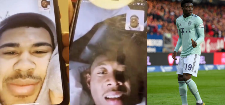WATCH: Alphonso Davies Pranks His Bayern Teammates On Facetime