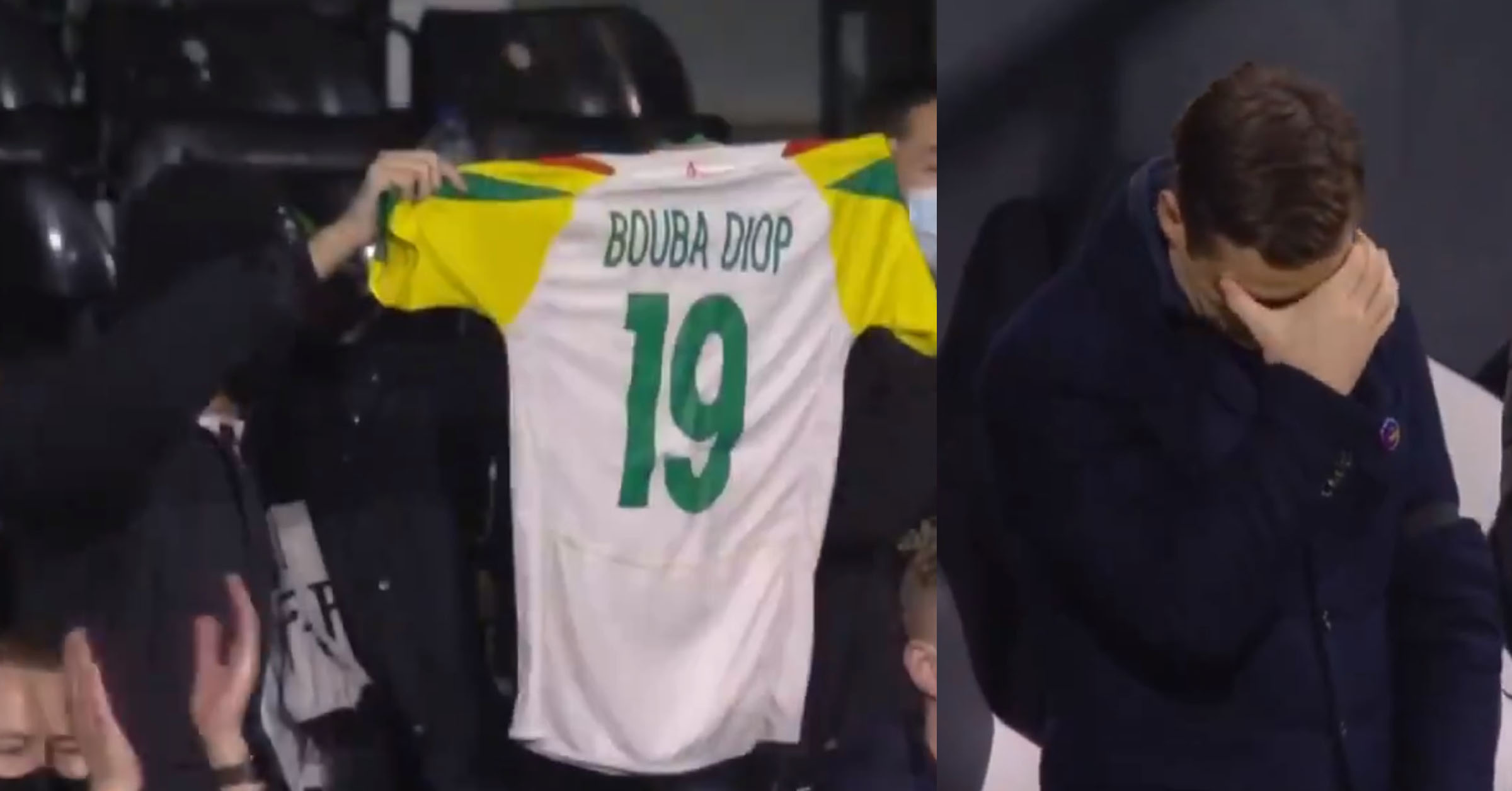 Sadio paying tributes to Papa Bouba Diop 🙏 : r/LiverpoolFC