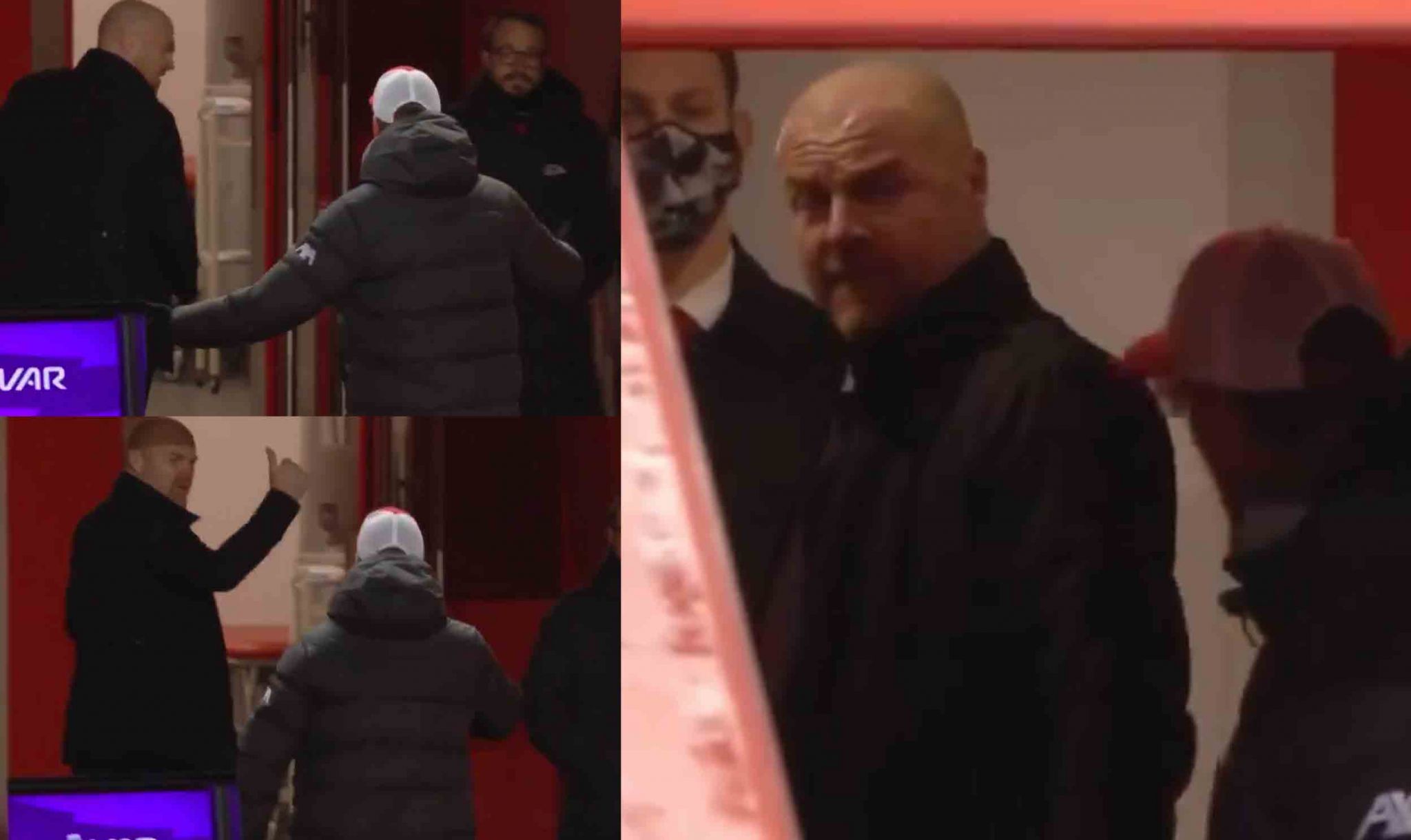 Video: Sean Dyche And Jurgen Klopp Exchange Angry Words In Half-time ...