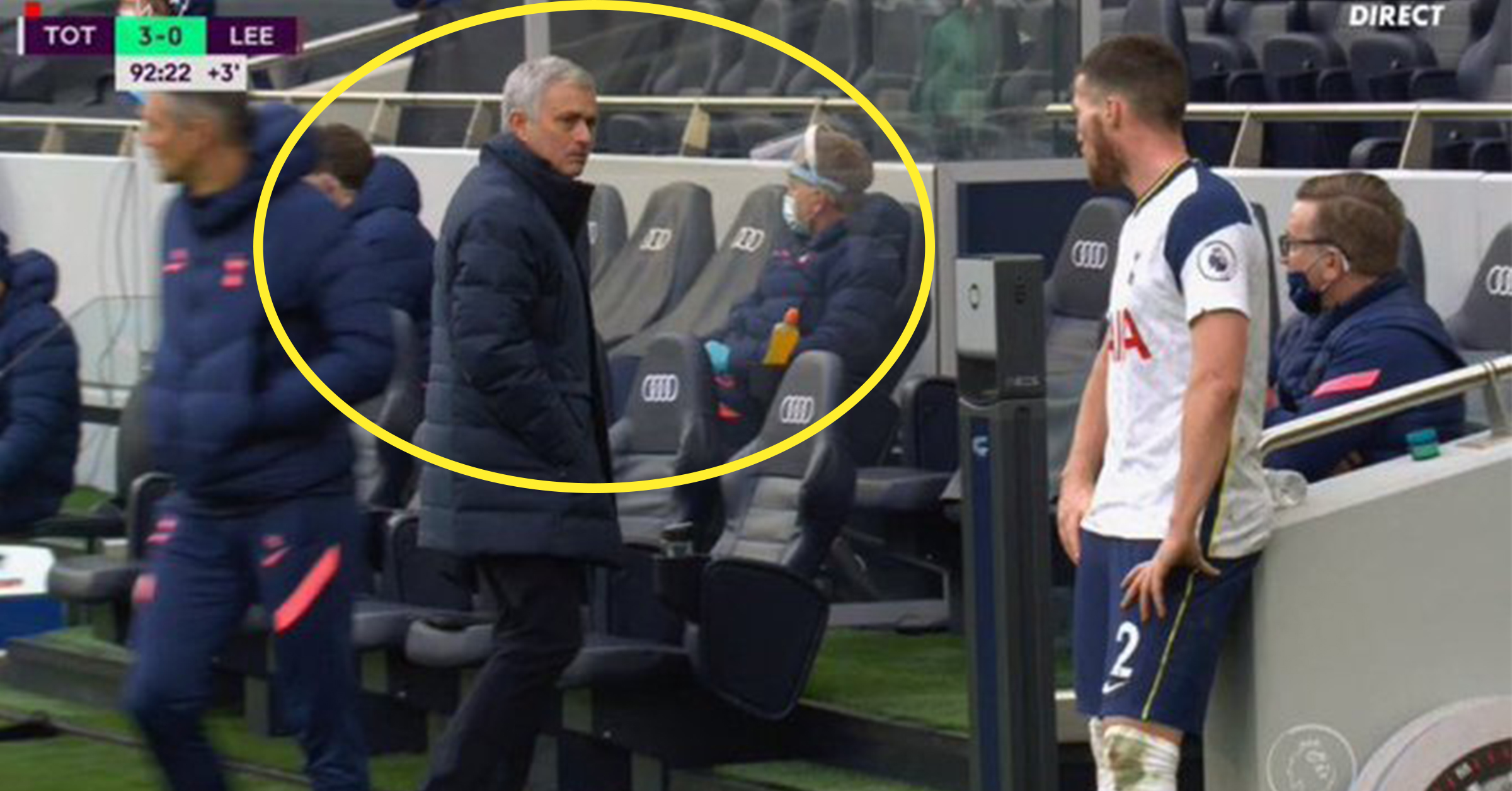 Mourinho Disgusted - Jose Mourinho takes a different touchline approach