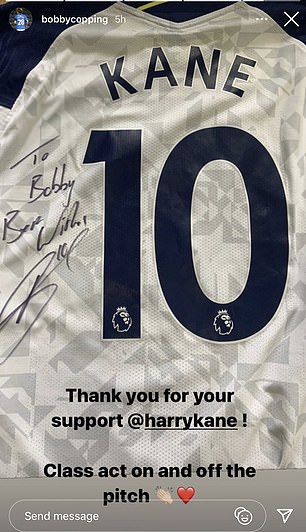 Signed Harry Kane shirt lifts Londonderry schoolboy's spirits