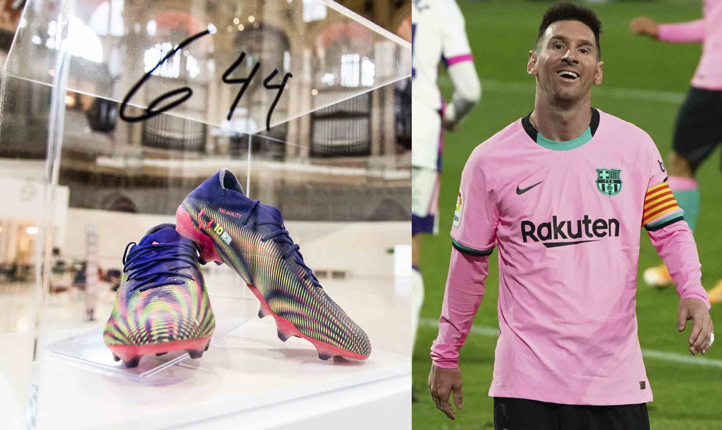 Pics: Lionel Messi donates record breaking boots to be auctioned off to  help children with cancer