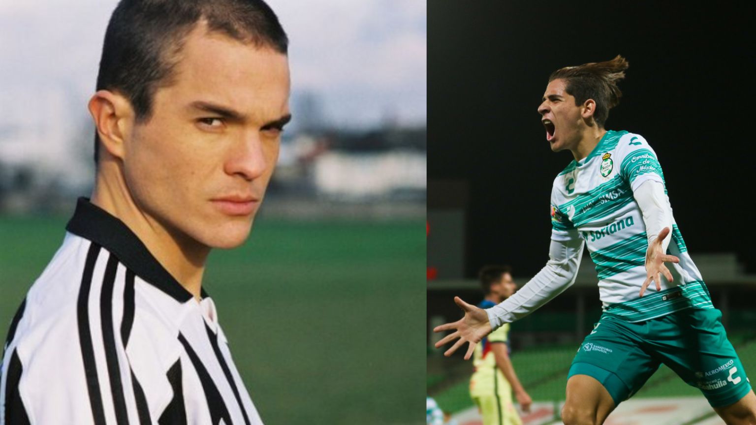 18 year old Mexican striker Santiago Munoz is being watched by