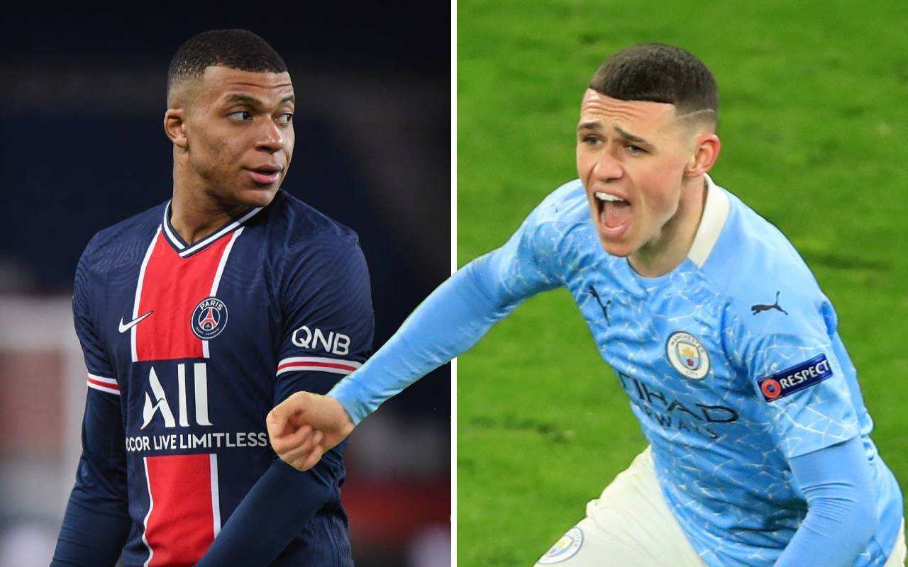 Phil Foden sends message to Kylian Mbappe after City book PSG date