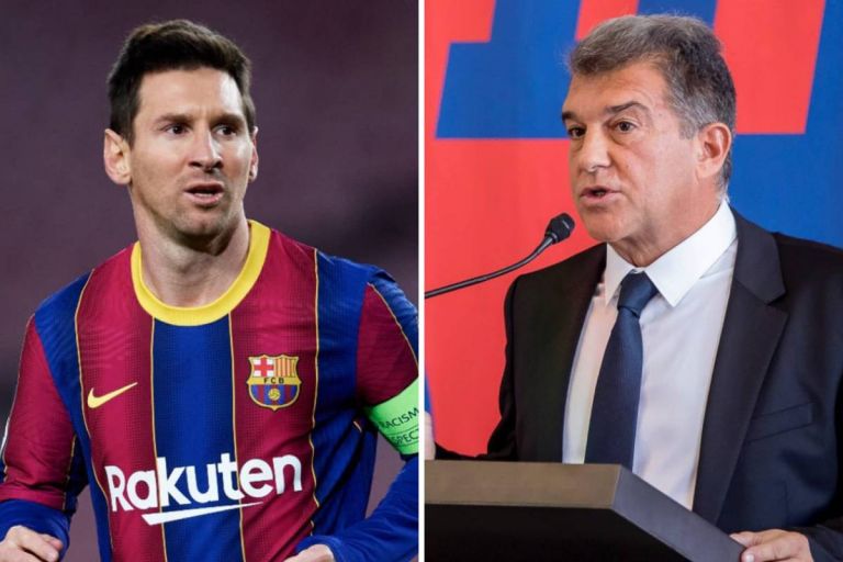 Barcelona president Joan Laporta explains Lionel Messi's exit