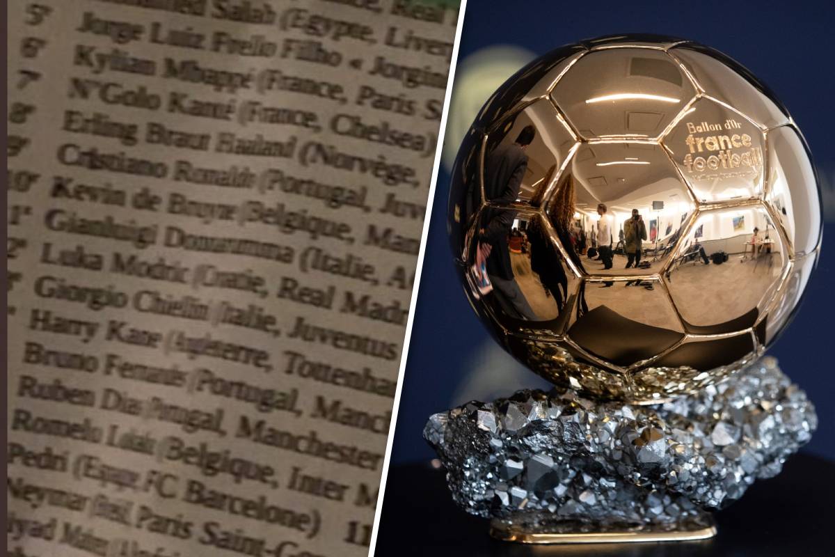 Cristiano Ronaldo winning Ballon d'Or merchandise leaked day