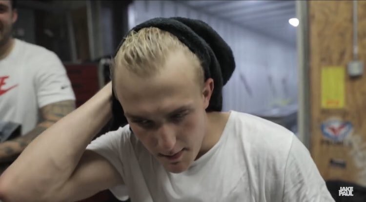 Gallery) Picture proof that Jake Paul IS balding - and he’s hiding it under...