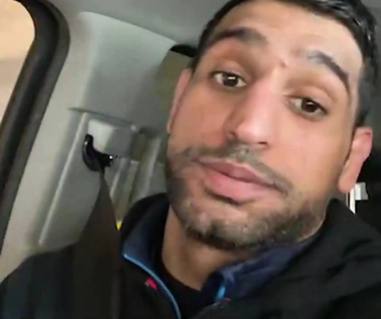 Amir Khan lands himself in hot water for live stream in his car
