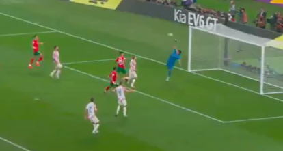 (Video) Croatia score a WORLDIE as they lead Morocco at the break