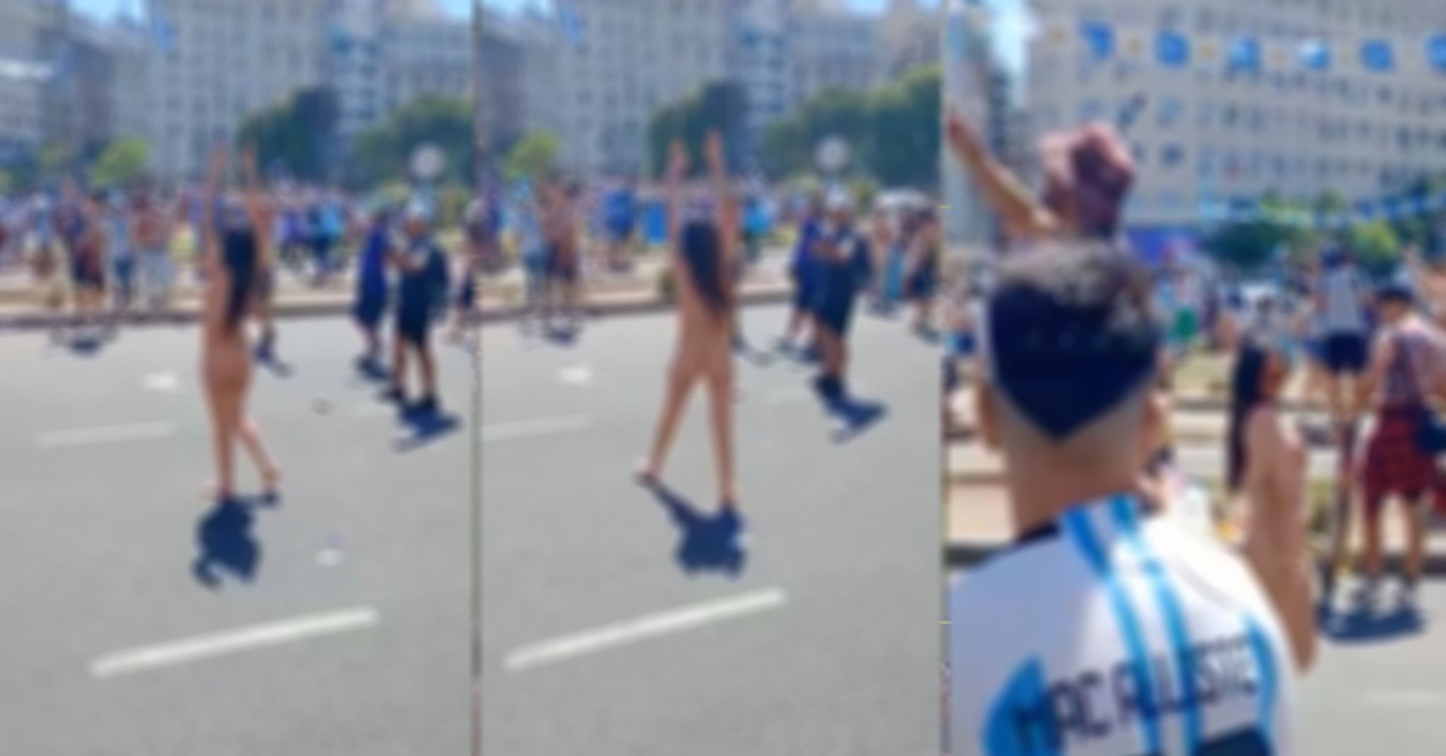 🚨 There were women parading the streets of Buenos Aires naked during the  World Cup celebrations