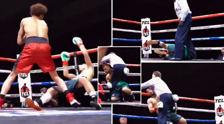 Watch: Brutal KO from unique Team Boxing format