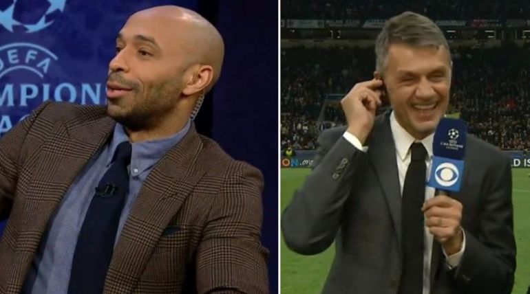 Thierry Henry was starstruck by Paolo Maldini, the footage is golden