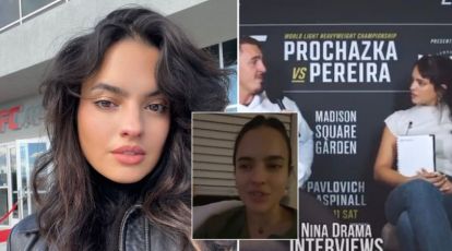 🚨 Nina Drama responds to backlash after Tom Aspinall asks her X-rated