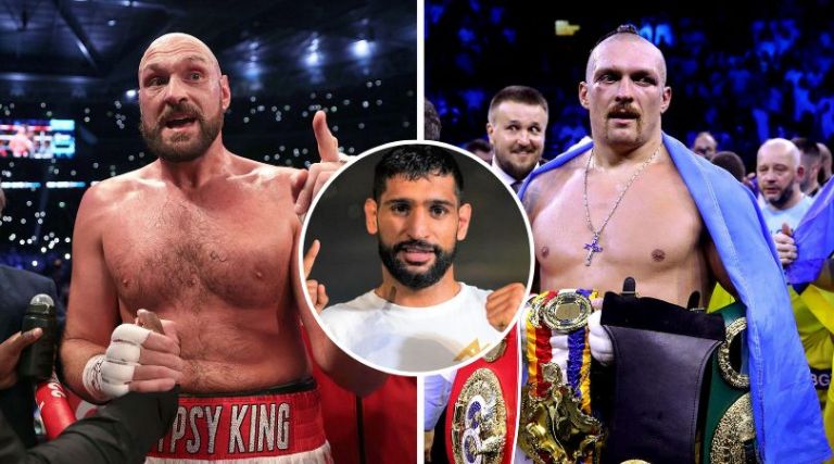 Amir Khan makes Tyson Fury vs Oleksandr Usyk prediction