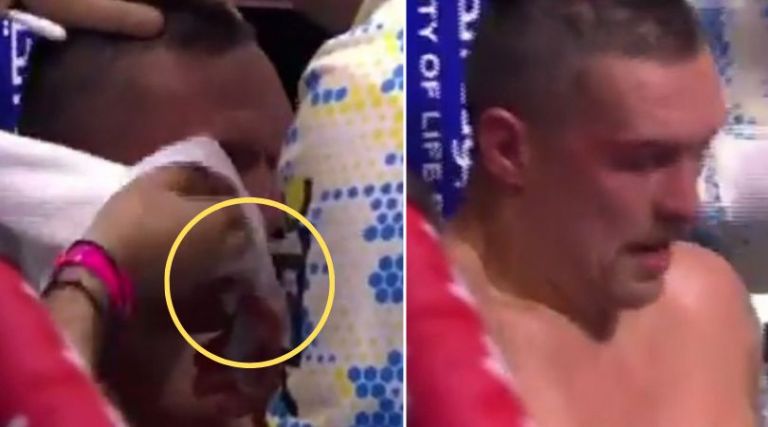 🚨 Eagle eyed fans spot what Oleksandr Usyk did after round seven