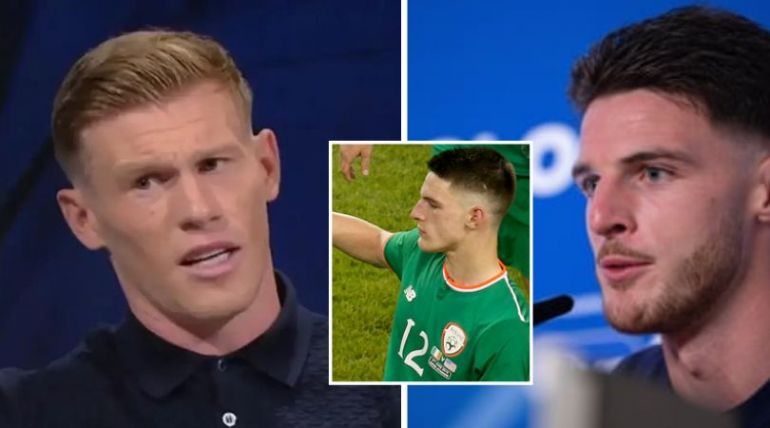 🚨 Declan Rice hits back at James McClean after 'overrated' and 'not ...