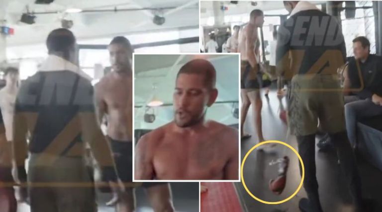 🚨 Alex Pereira was ready to throw down when former opponent walked into gym