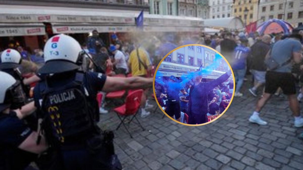 Chelsea fans clash with police