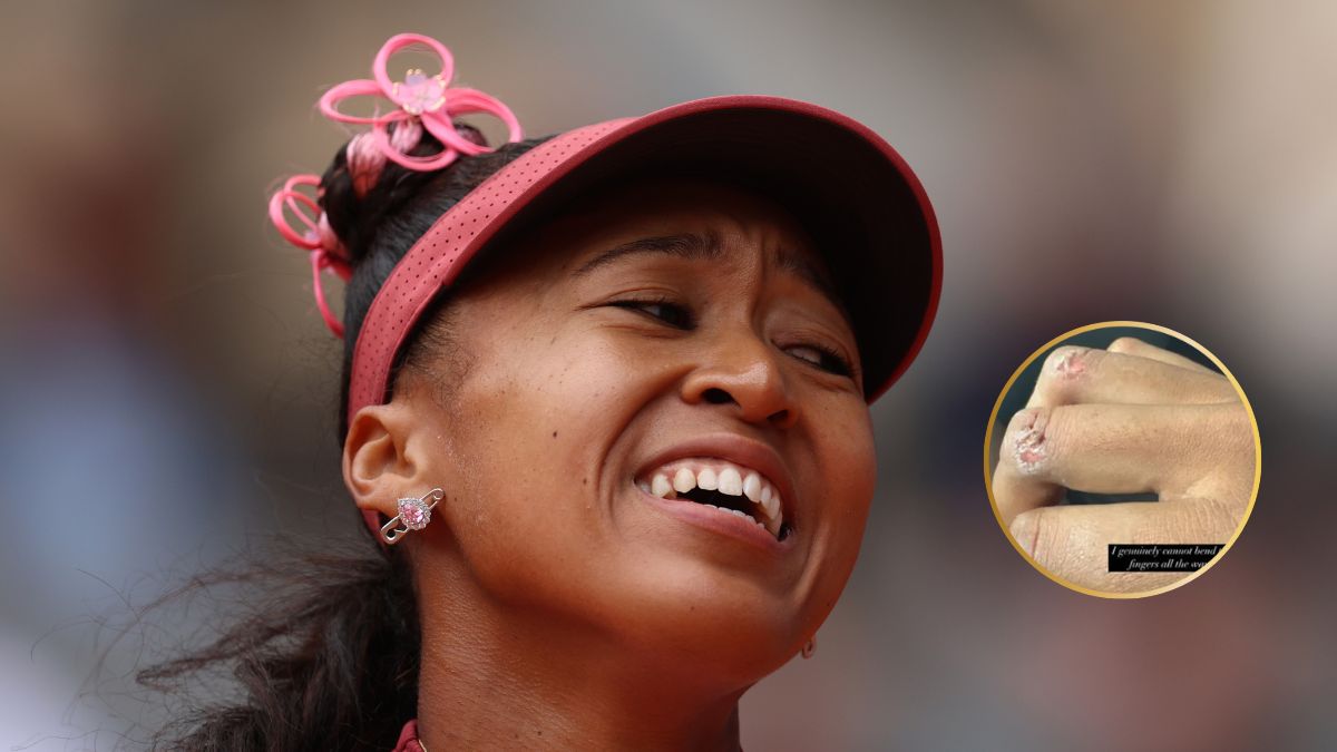 Naomi Osaka in action at French Open