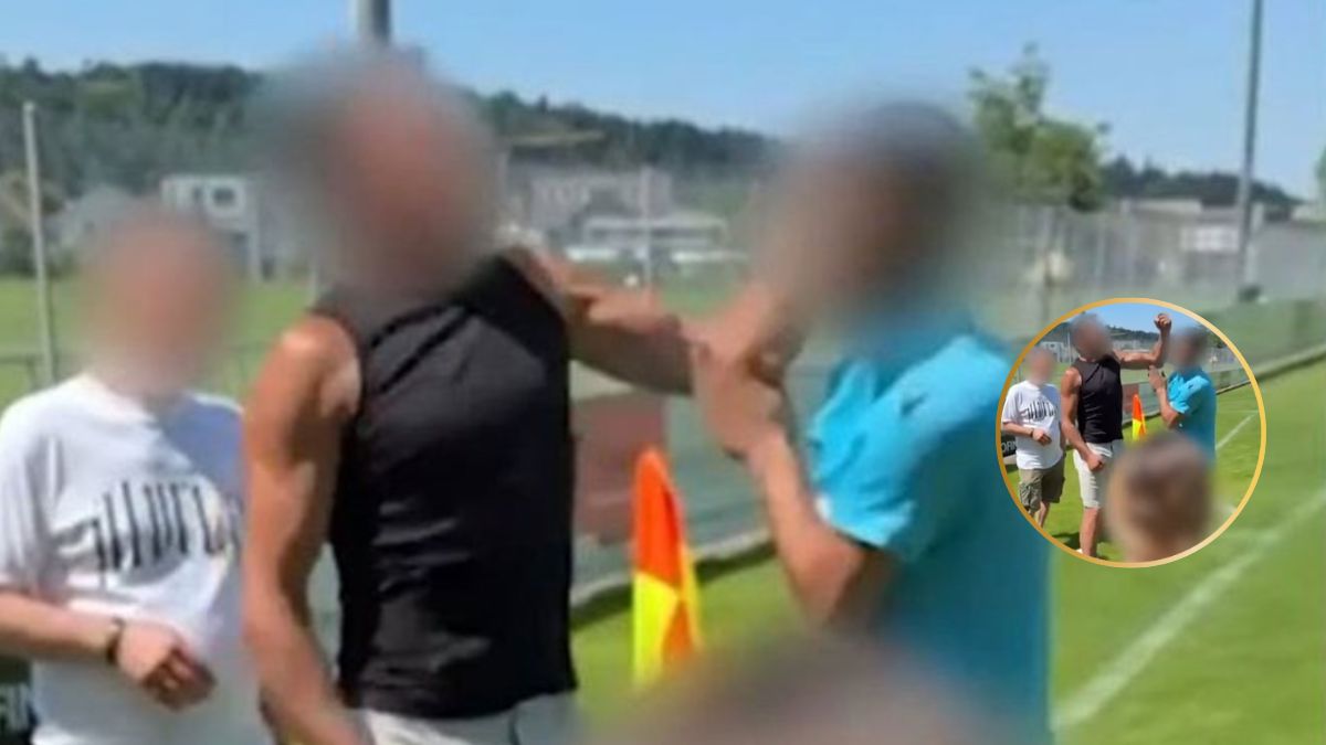 Angry father punches referee